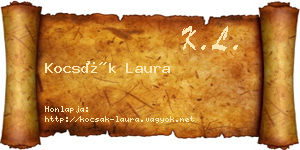Kocsák Laura névjegykártya